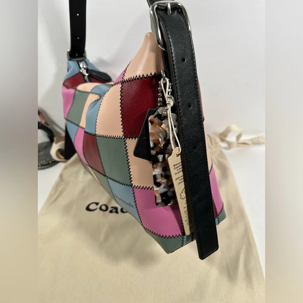 Coach Coachtopia Alter/Ego Slouchy Shoulder Bag Upcrafted Leather Multi 4 CBE00 - Picture 3 of 13